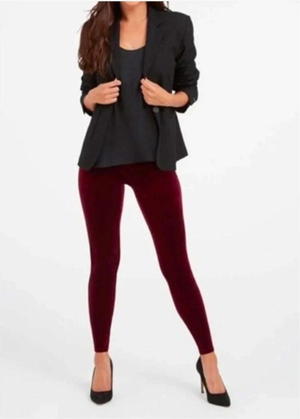 NWT Spanx High Rise Velvet Leggings. Size S.